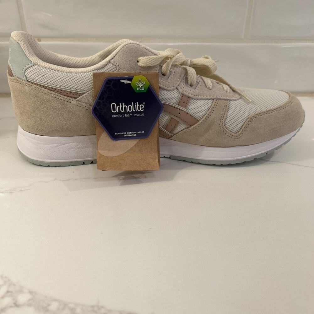 NEW ASICS LYTE CLASSIC Sportstyle Shoes 1202A306 Birch Dusty Steppe Womens Sz 11 - Picture 4 of 14